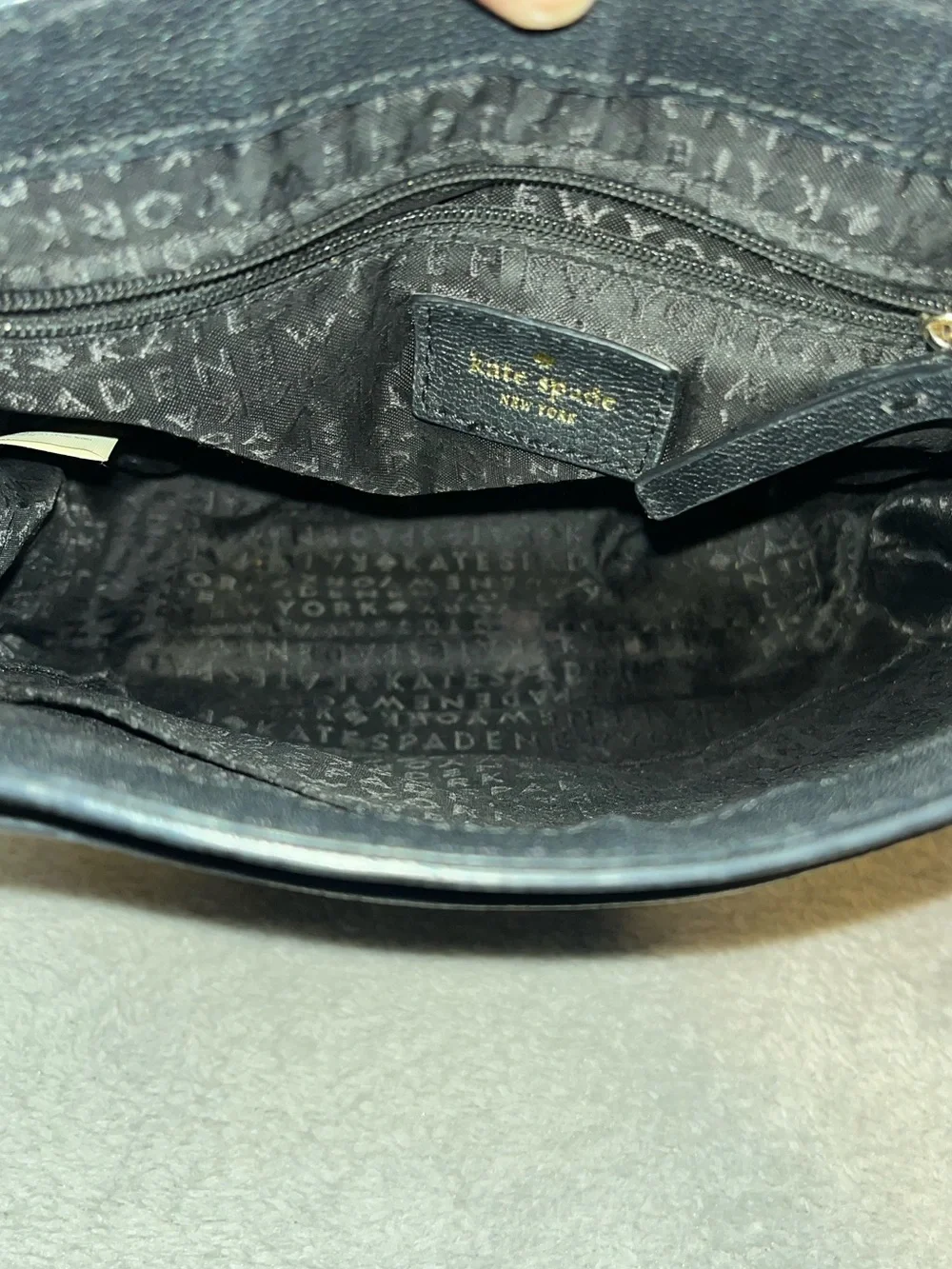 Kate Spade New York Pratt Street Small Rianne black pebbled leather crossbody